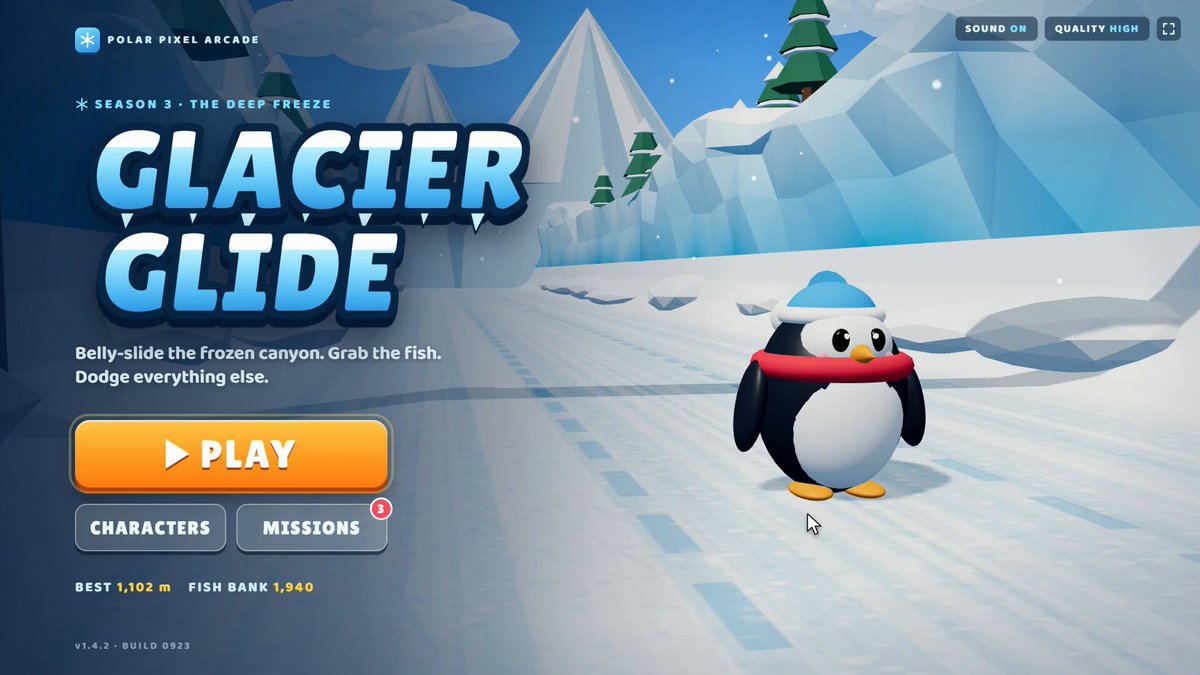 GLACIER GLIDE gameplay shared by Python Coding